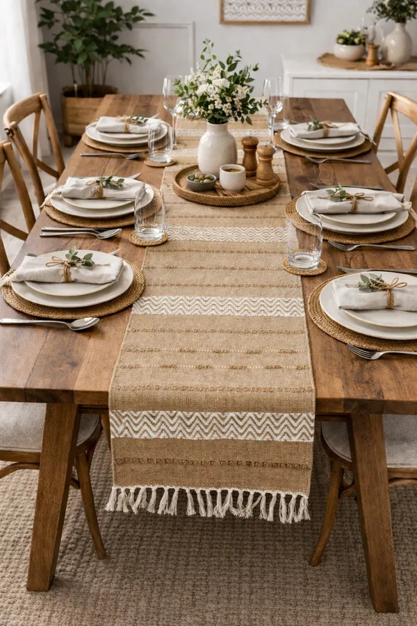 Beige_Premium_Siri_Handwoven_Table_Runner,_Size_-_12x72_Inch