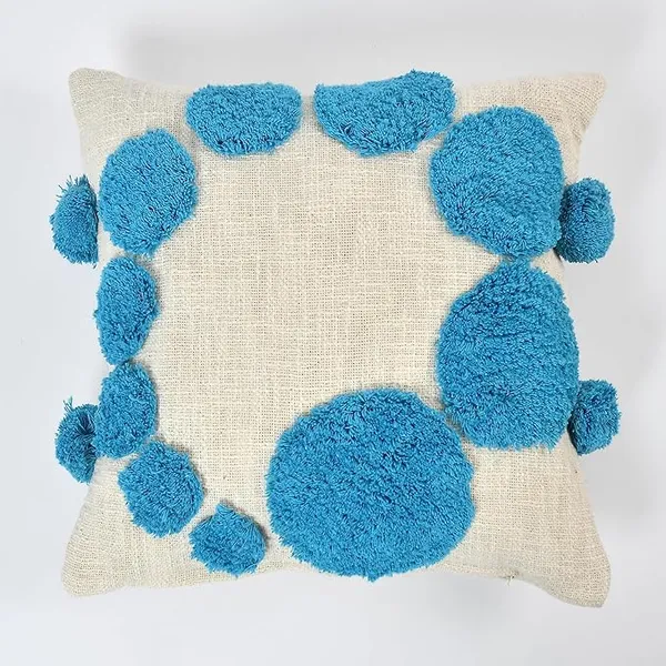 Blue_Premium_Gem_Hand_Woven_Table_Tufted_Boho_Cushion_Cover_Pack_Of_2,_Size_-_16x16_Inch_(_Filler_not_include_)