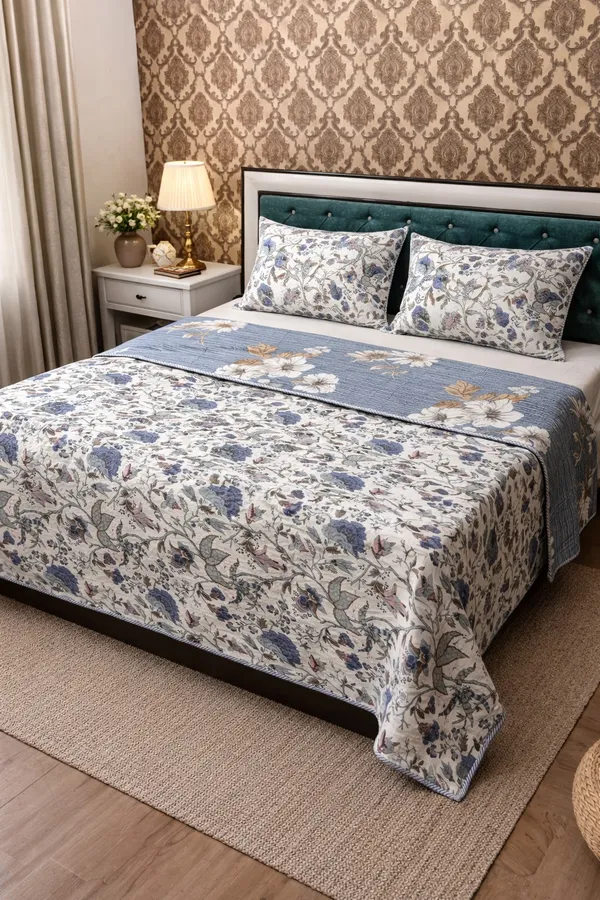 Bluebell_Cotton_Printed_Double_Bed_(Reversible)_Quilted_Bedsheet_(Two_Pillow_Covers)