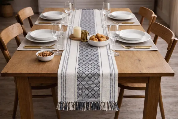 Grey_Premium_Ratio_Handwoven_Table_Runner,_Size_-_12x72_Inch