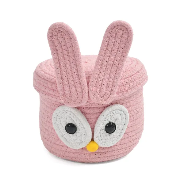 Pink_Premium_Bunny_Braided_Kids_Basket