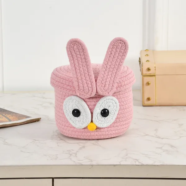 Pink_Premium_Bunny_Braided_Kids_Basket