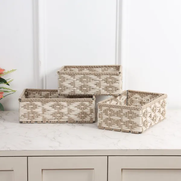 Beige_Premium_Check_Macrame_Basket_Pack_Of_3