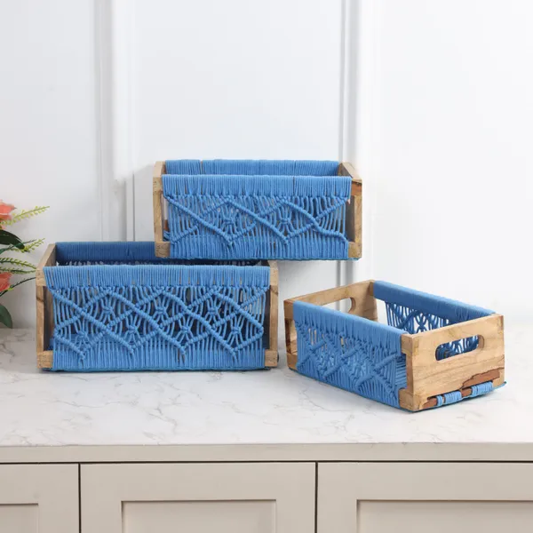 Blue_Premium_Irish_Macrame_Basket_Pack_Of_3