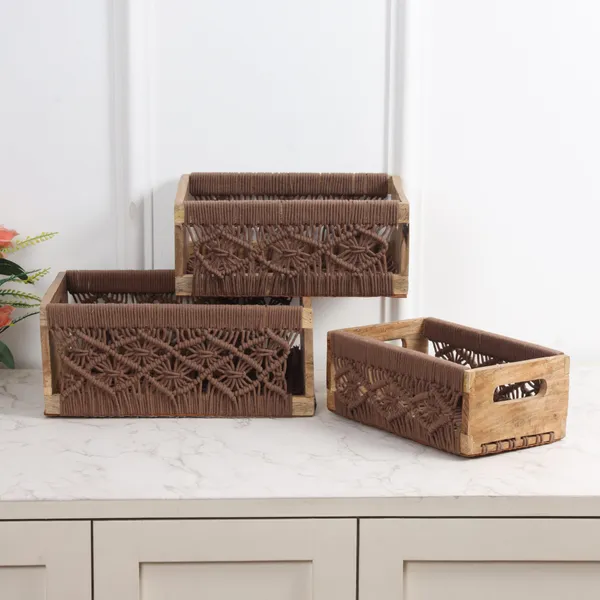 Brown_Premium_Irish_Macrame_Basket_Brown_Pack_Of_3