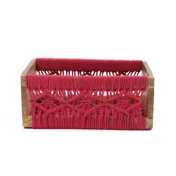 Pink_Premium_Irish_Macrame_Basket_Pack_Of_3