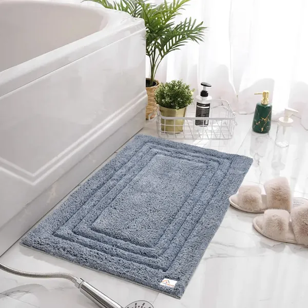 Pale_Blue_Premium_Linea_Bath_Mat,_Size_-_50x80_CM