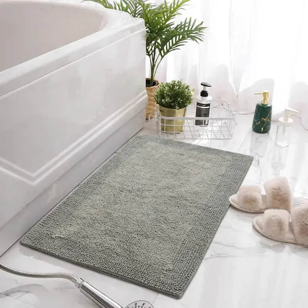 Grey_Premium_Swarn_Bath_Mat,_Size_-_50x80_CM
