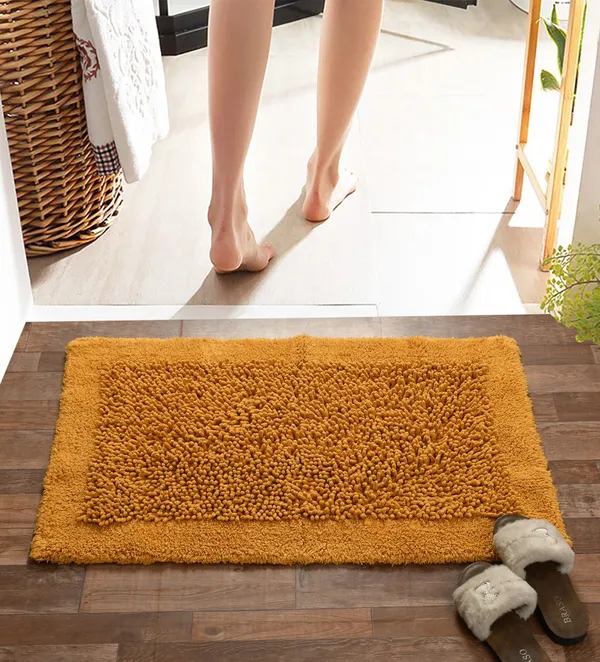 Orange_Premium_Twist_Bath_Mat,_Size_-_50x80_CM