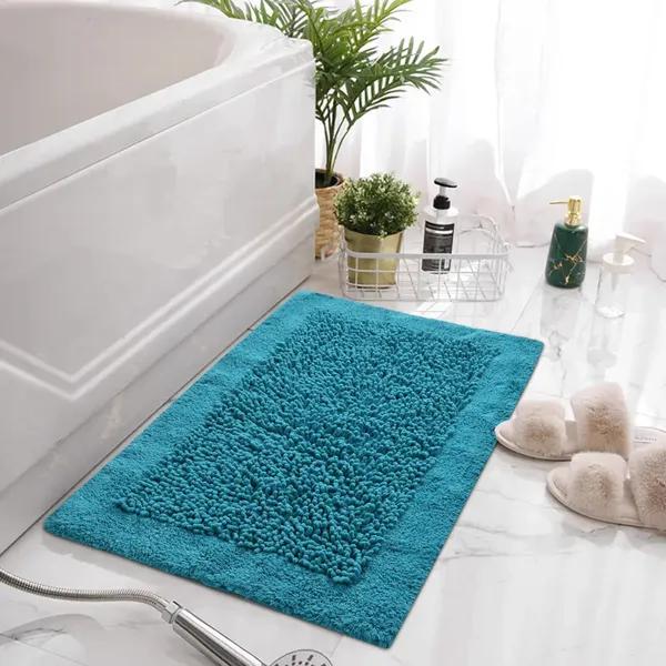 Turquoise_Premium_Twist_Bath_Mat,_Size_-_50x80_CM