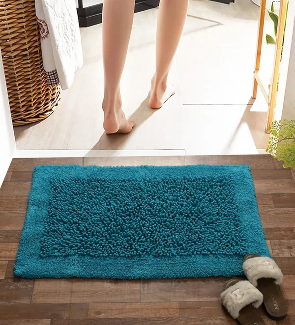 Turquoise_Premium_Twist_Bath_Mat,_Size_-_50x80_CM