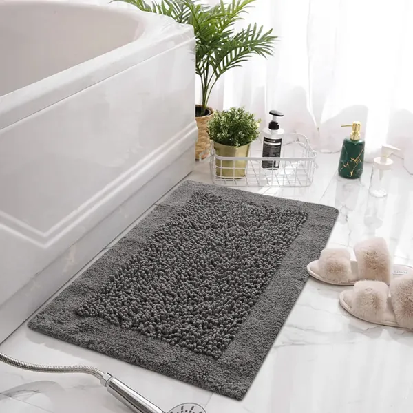 Grey_Premium_Twist_Bath_Mat,_Size_-_50x80_CM