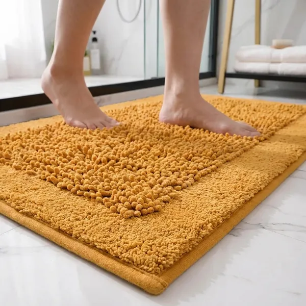 Orange_Premium_Twist_Bath_Mat,_Size_-_50x80_CM