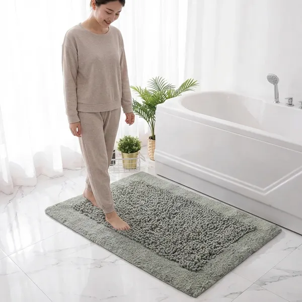 Grey_Premium_Twist_Bath_Mat,_Size_-_40x60_CM