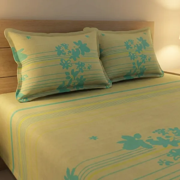 Lemon_Premium_Floral_Fiesta_Bed_Sheet_Double_Bed_Sheet