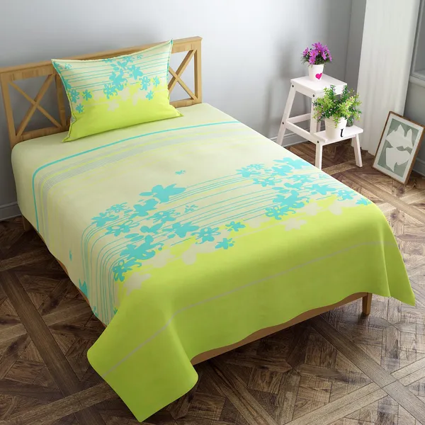 Lemon_Premium_Floral_Fiesta_Bed_Sheet_Single_Bed_Sheet