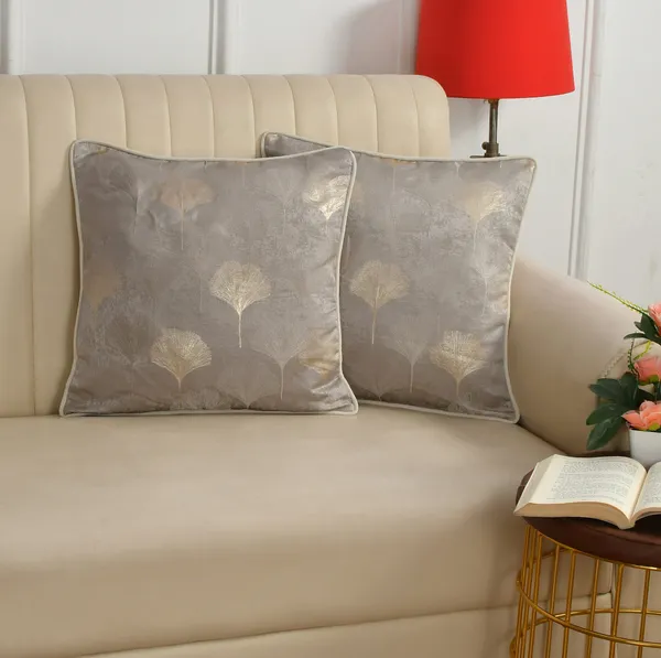 Grey_Premium_Leaf_Velvet_Cushion_Cover