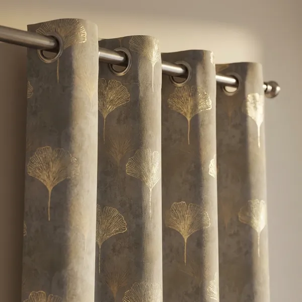 Grey_Premium_Leaf_Polyester_Door_Curtain_And_Window_Curtain