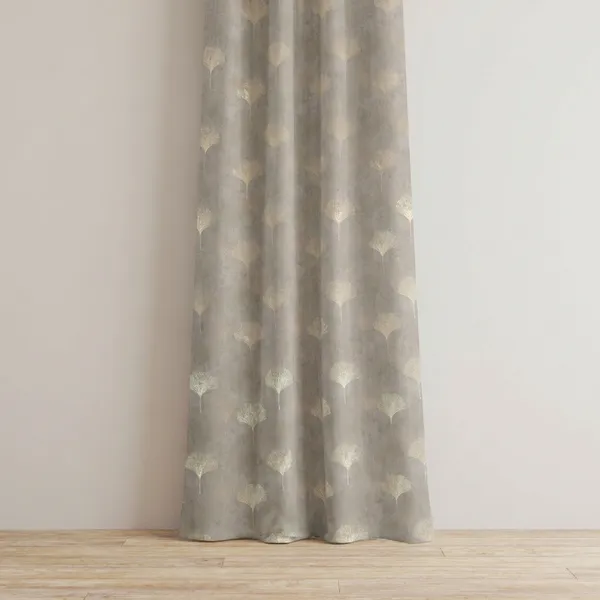 Grey_Premium_Leaf_Polyester_Door_Curtain_And_Window_Curtain