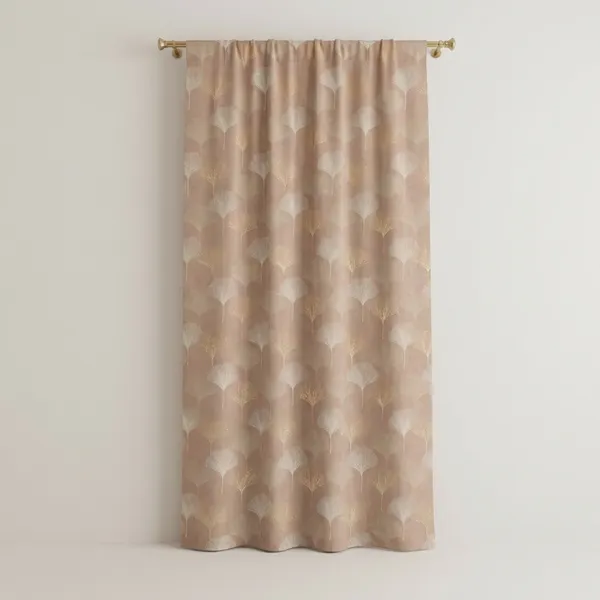 Peach_Premium_Leaf_Polyester_Door_Curtain_And_Window_Curtain