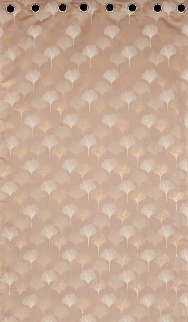 Peach_Premium_Leaf_Polyester_Door_Curtain_And_Window_Curtain
