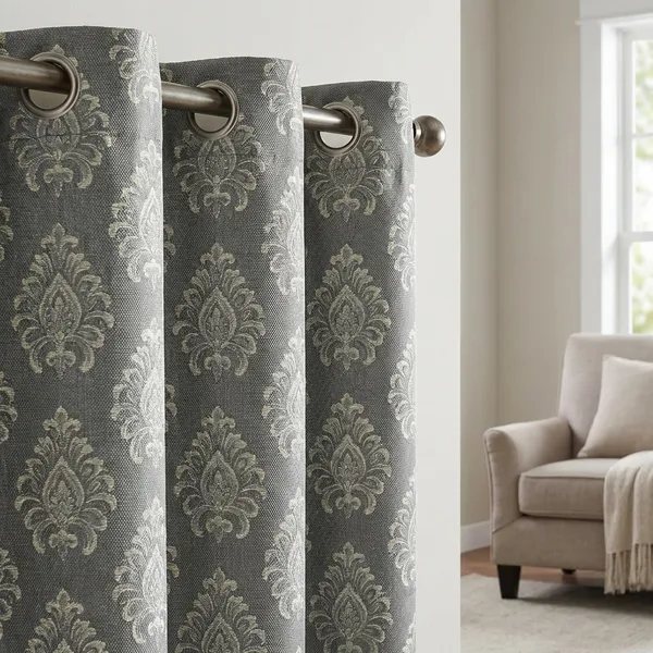 Grey_Premium_Range_Polyester_Door_Curtain,_Size_-_4x7_ft,_Pack_of_2_pcs