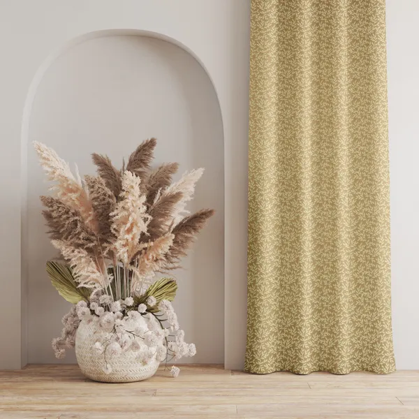 Yellow_Premium_Twig_Polyester_Door_Curtain_And_Window_Curtain