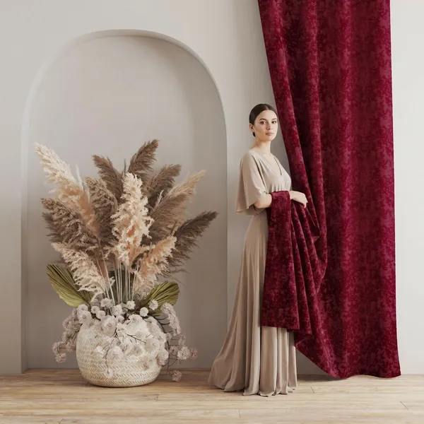 Red_Premium_Classic_Polyester_Door_Curtain_And_Window_Curtain
