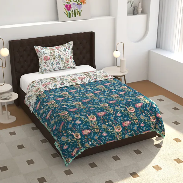 Multicolor_Premium_Sunflower_Printed_Double_Bed_Dohar_And_Comforter