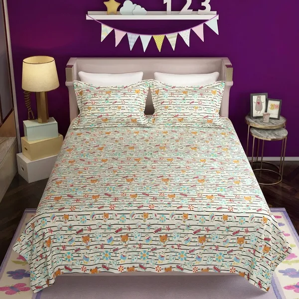 Multicolor_Premium_Snuggle_Teddy_Bed_Sheet_Double_Bed_Sheet