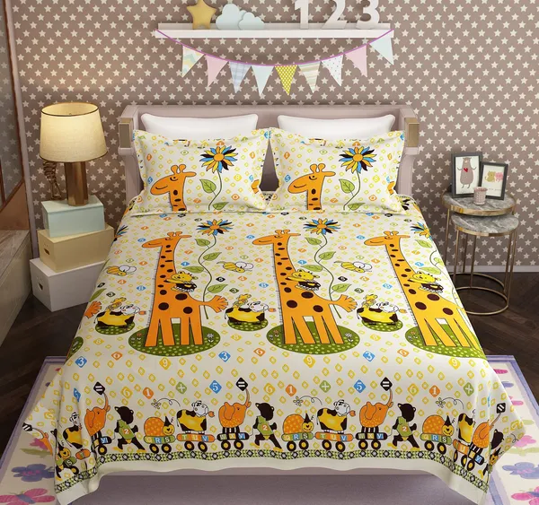 Multicolor_Premium_Jingle_Jammies_Bed_Sheet_Double_Bed