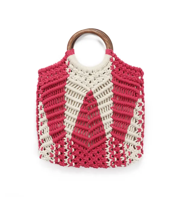 Pink_Premium_Crown_Macrame_Hand_Bag