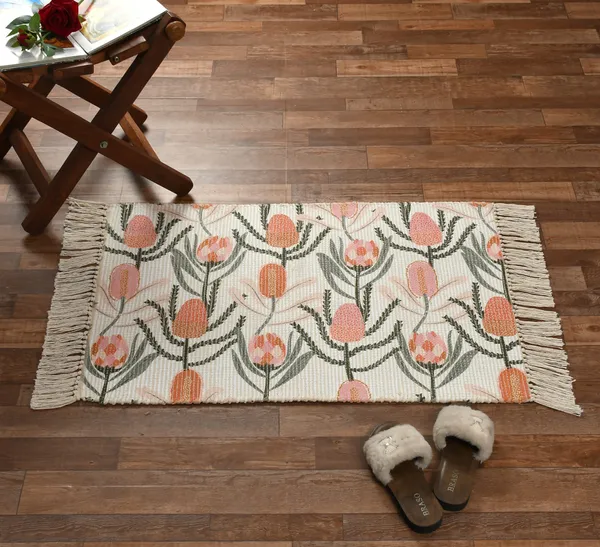 Multicolor_Premium_Cello_Hand_Woven_Printed_Mat/Rug,_Size_-_60x90_cm