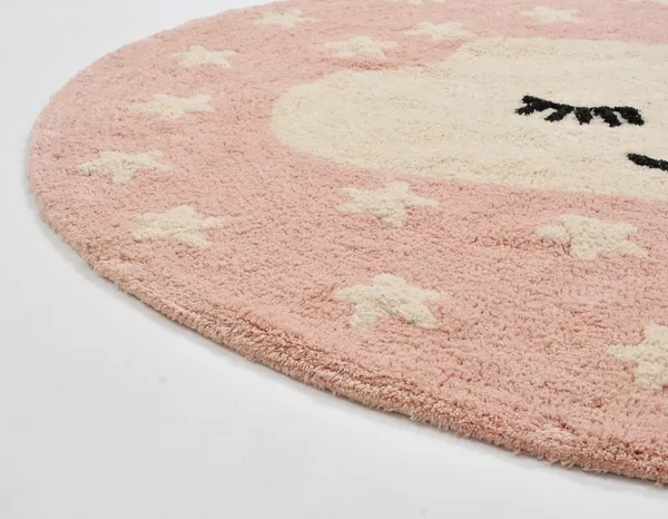 Pink_Premium_Smiley_Cotton_Tufted_Kids_Rug