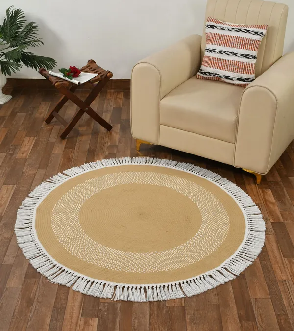 Beige_Premium_Braide_Caffe_Cotton_Round_Rug,_120x120_CM