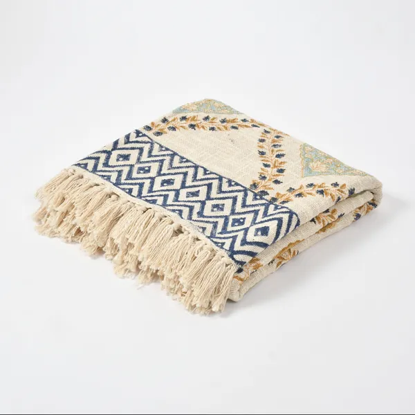 Multicolor_Premium_Grace_Block_Printed_Throw,_Size_-_130x180_CM