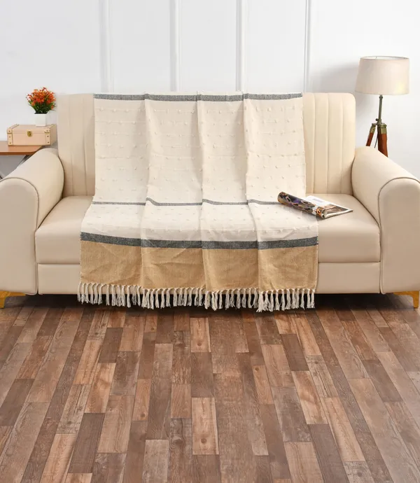 Off_White_Premium_Cotton_Bliss_Throw,_Size_-_130x180_CM