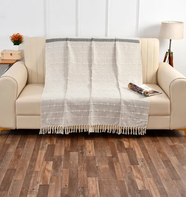 Off_White_Premium_Cotton_Bliss_Throw,_Size_-_130x180_CM