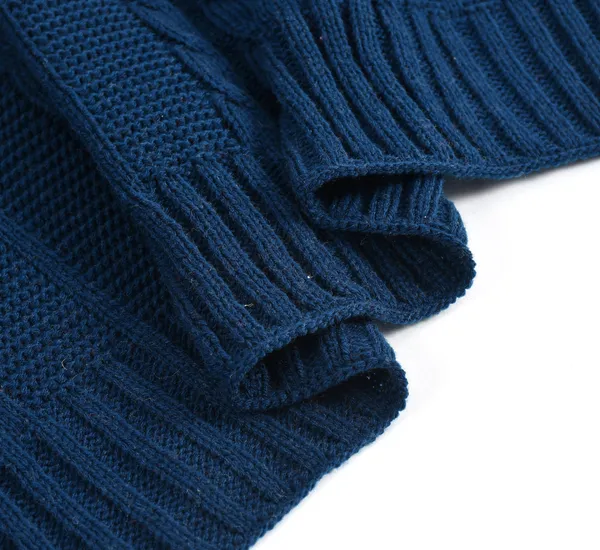 Blue_Premium_Blossom_Knitted_Throw,_Colour_-_Navy_Blue,_Size_-_130x180_CM
