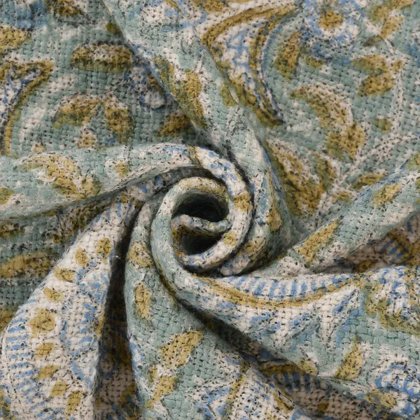 Light_Green_Premium_Paradise_Block_Printed_Throw,_Size_-_130x180_cm