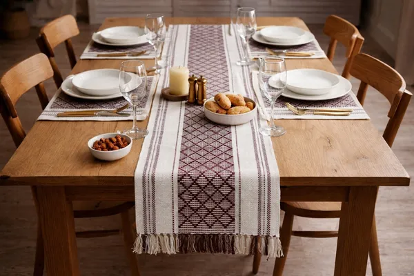 Maroon_Premium_Ratio_Handwoven_table_runner,_Size_-_12x72_Inch