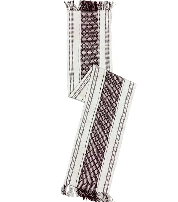 Maroon_Premium_Ratio_Handwoven_table_runner,_Size_-_12x72_Inch