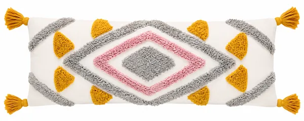 Multicolour_Premium_Hexa_Hand_Woven_Table_Tufted_Lumber_Pillow_Cover_Pack_Of_2,_Size_-_12x35_Inch_(_Filler_not_include_)