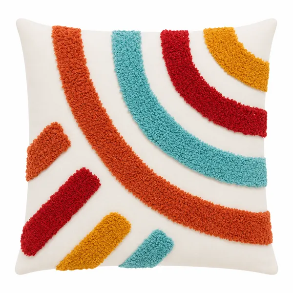 Multicolour_Premium_Jelly_Hand_Woven_Table_Tufted_Boho_Cushion_Cover_Pack_Of_2,_Size_-_16x16_Inch_(_Filler_not_include_)