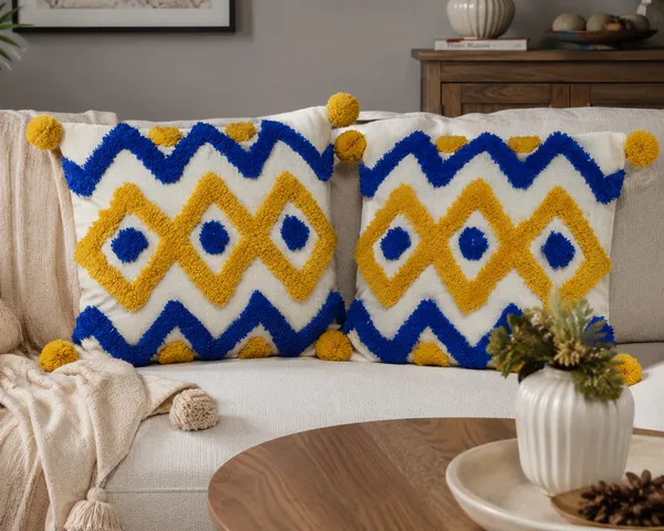 Multicolour_Premium_Jingle_Hand_Woven_Table_Tufted_Boho_Cushion_Cover_Pack_Of_2,_Size_-_16x16_Inch_(_Filler_not_include_)