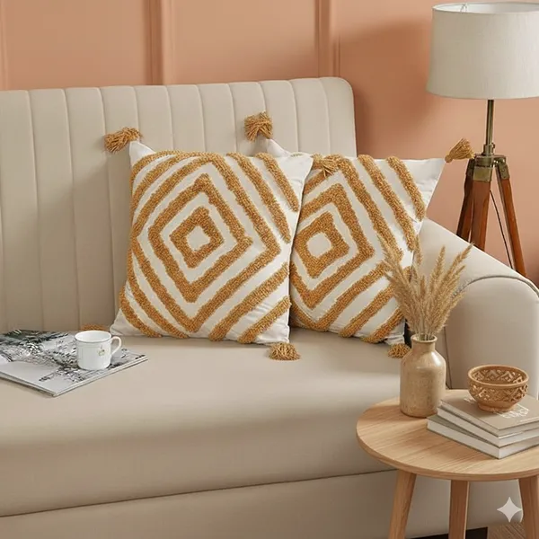 Multicolour_Premium_Score_Hand_Woven_Table_Tufted_Boho_Cushion_Cover_Pack_Of_2,_Size_-_16x16_Inch_(_Filler_not_include_)