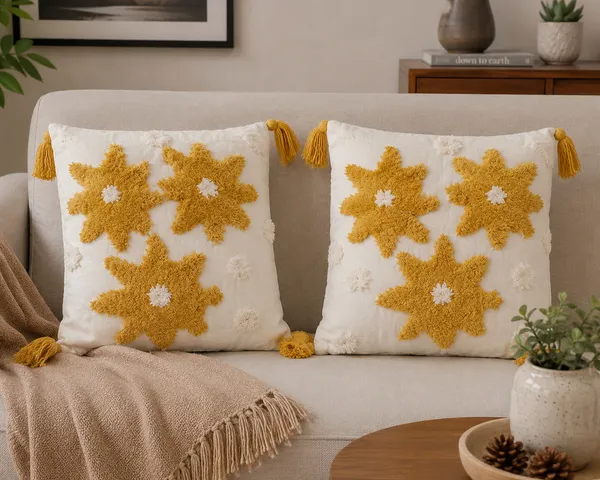 Multicolour_Premium_Star_Hand_Woven_Table_Tufted_Boho_Cushion_Cover_Pack_Of_2,_Size_-_16x16_Inch_(_Filler_not_include_)