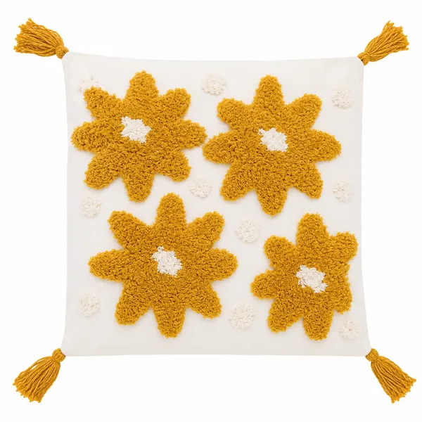 Multicolour_Premium_Star_Hand_Woven_Table_Tufted_Boho_Cushion_Cover_Pack_Of_2,_Size_-_16x16_Inch_(_Filler_not_include_)
