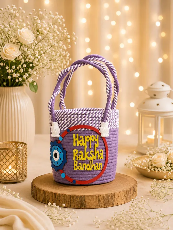 Premium_Braided_Raksha_Bandhan_Basket/Gift_Basket_-_Purple