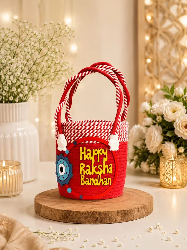 Premium_Braided_Raksha_Bandhan_Basket/Gift_Basket_-_Red